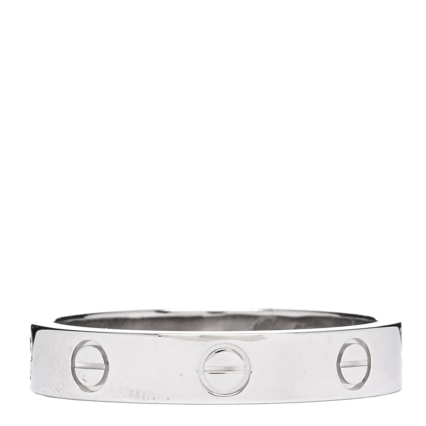 18K White Gold Diamond 4mm LOVE Wedding Band Ring 57 8