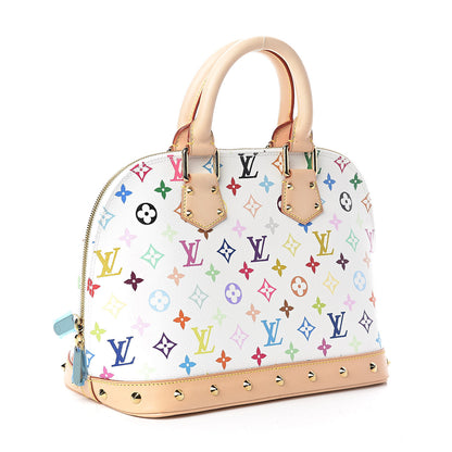 Louis Vuitton Monogram Multicolor Alma White 3 of 8