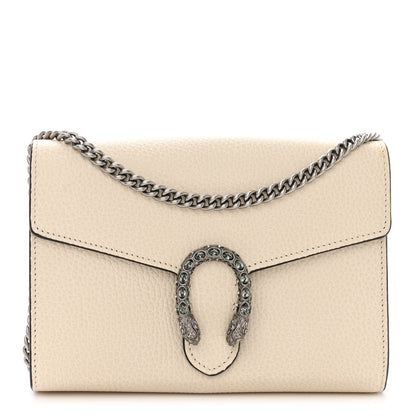 Gucci Dollar Calfskin Mini Dionysus Chain Wallet Mystic White 1 of 12