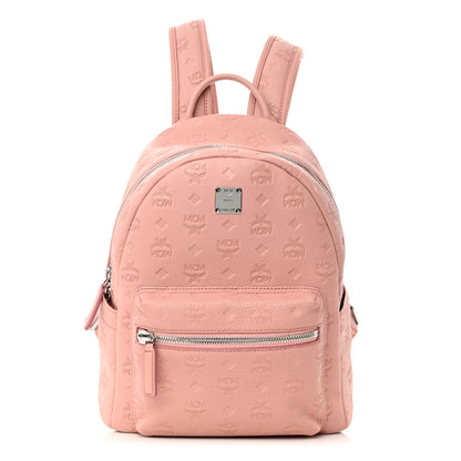 MCM Calfskin Ottomar Monogram Small Backpack Pink 1 of 14