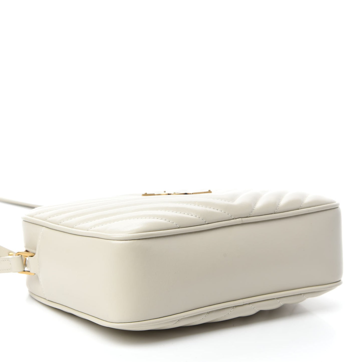 Calfskin Matelasse Monogram Lou Camera Bag Crema Soft