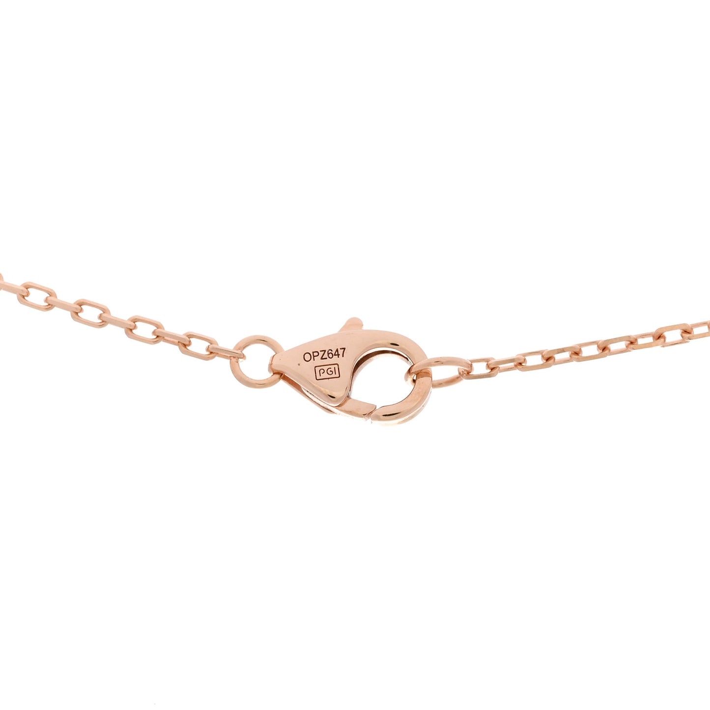 18K Pink Gold Diamond Juste Un Clou Paved Pendant Necklace