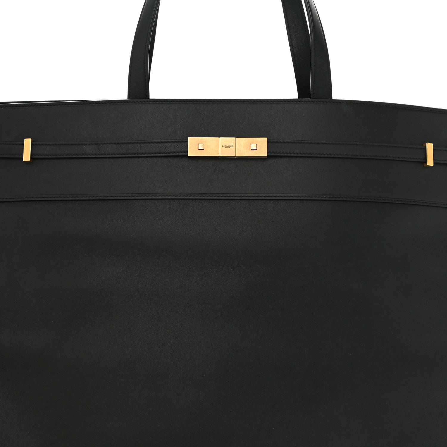 Saint Laurent Calfskin Large Manhattan Shopper Tote Black 8 of 13