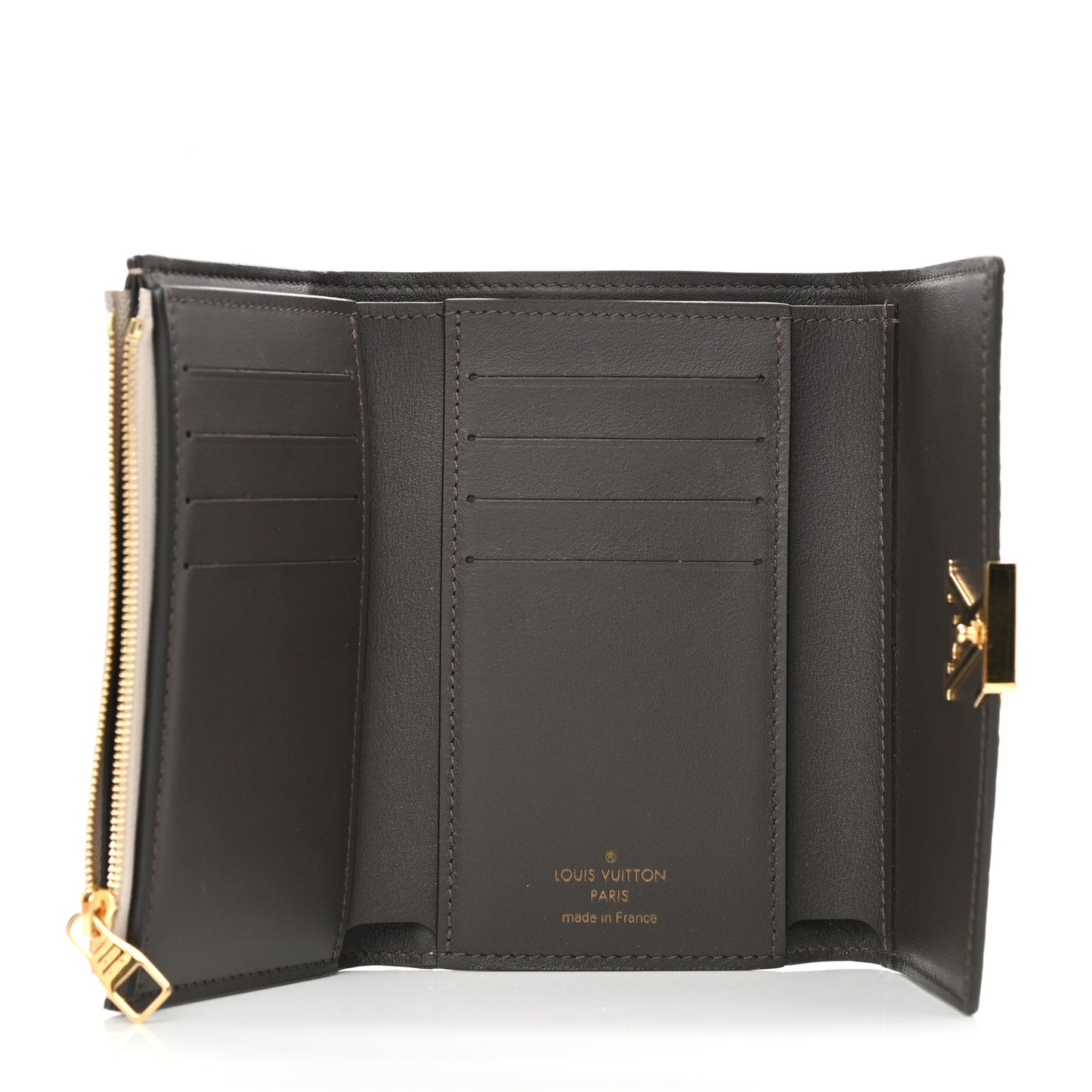 Taurillon Capucines Compact Wallet Galet