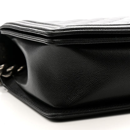Chanel Caviar Quilted New Medium Boy Flap Black 9 of 10
