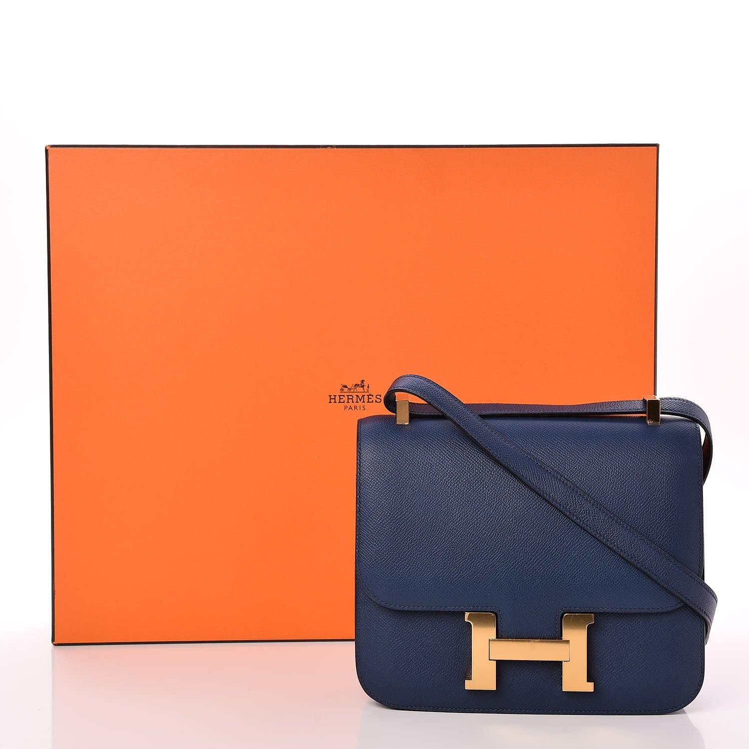 Hermes Epsom Constance 24 Bleu Saphir 16 of 16