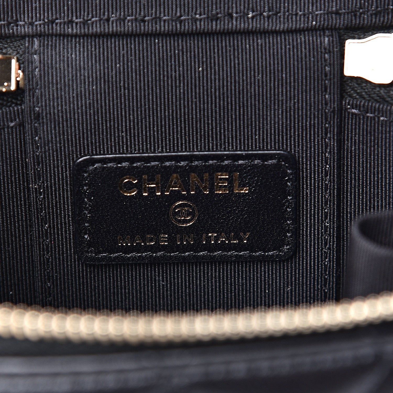 Chanel Lambskin Quilted Trendy Mini Vanity Case With Chain Black 5 of 10