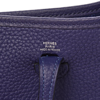 Hermes Taurillon Clemence Amazone Evelyne TPM Bleu Encre 6 of 10