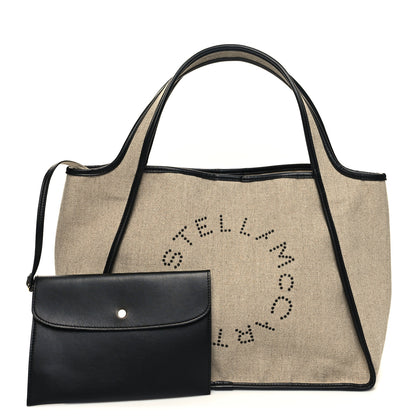 Stella McCartney Canvas Studded Logo Tote Natural 2 of 11
