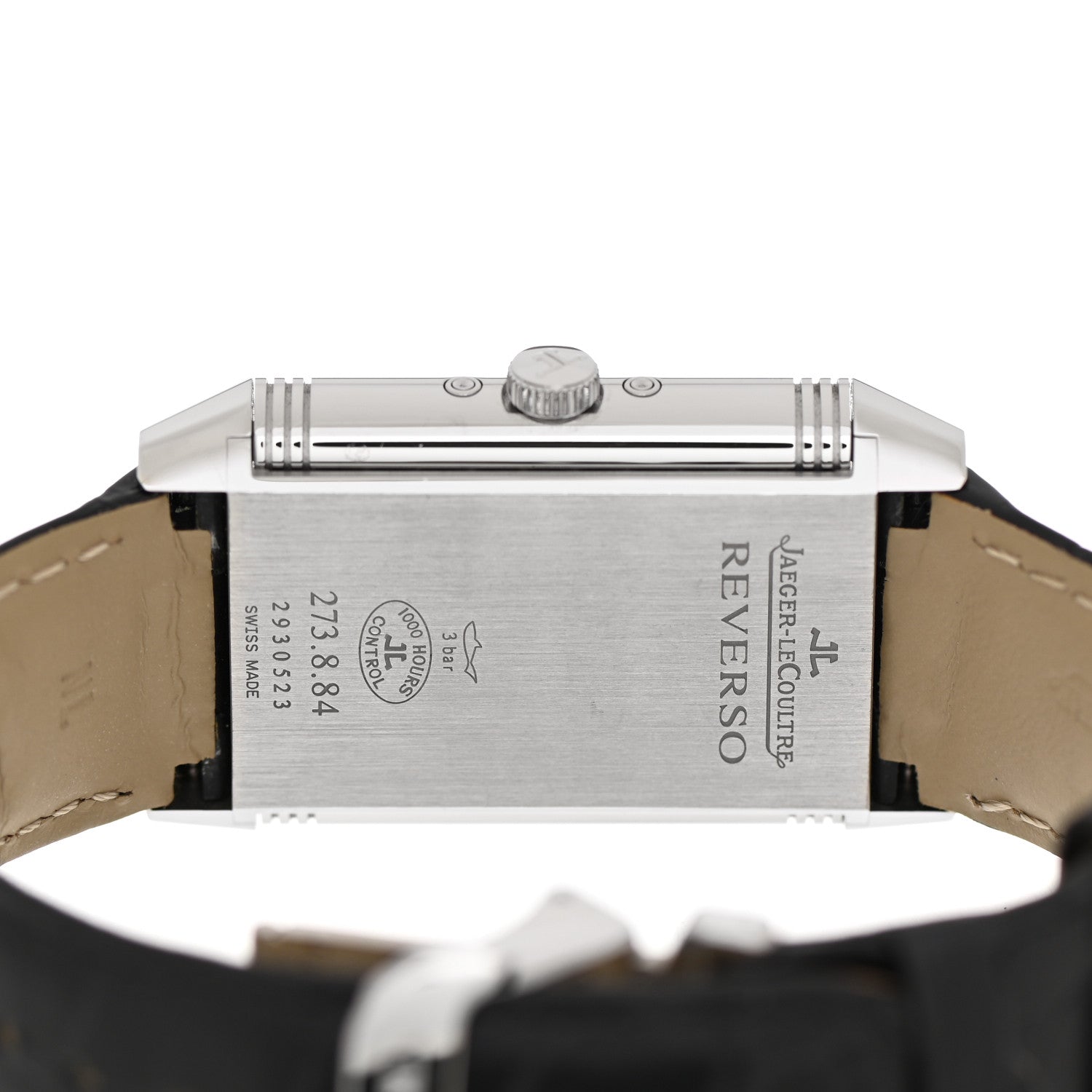 Jaeger-LeCoultre Stainless Steel Alligator 30mm Grande Reverso Calendar Manual Winding Watch Q3758420 6 of 7