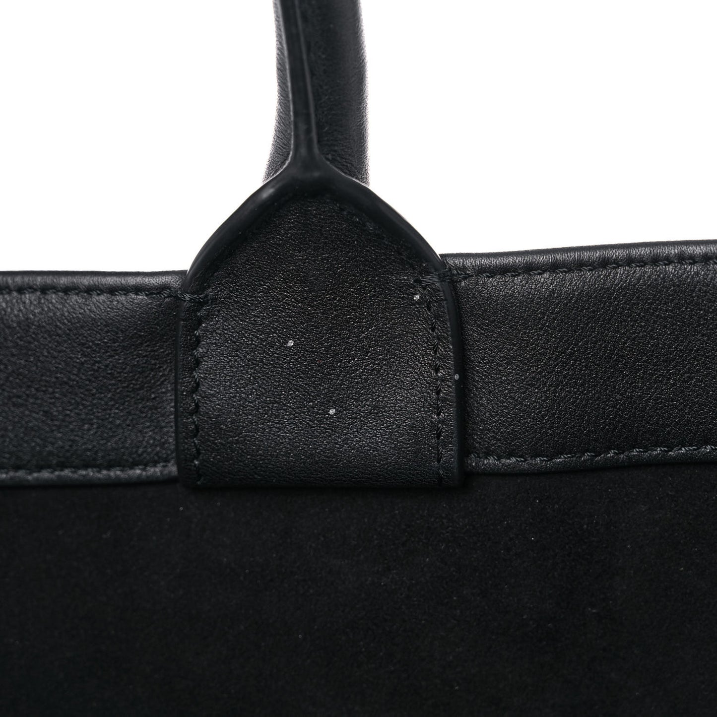 Calfskin Large Surrealism Book Tote Black