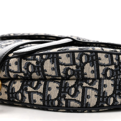 Christian Dior Oblique Saddle Bag Blue 10 of 10
