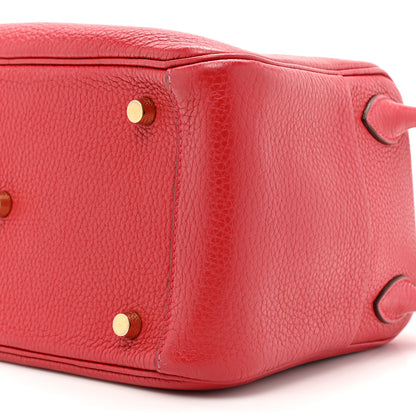 Hermes Taurillon Clemence Lindy 26 Rouge Casaque 7 of 12