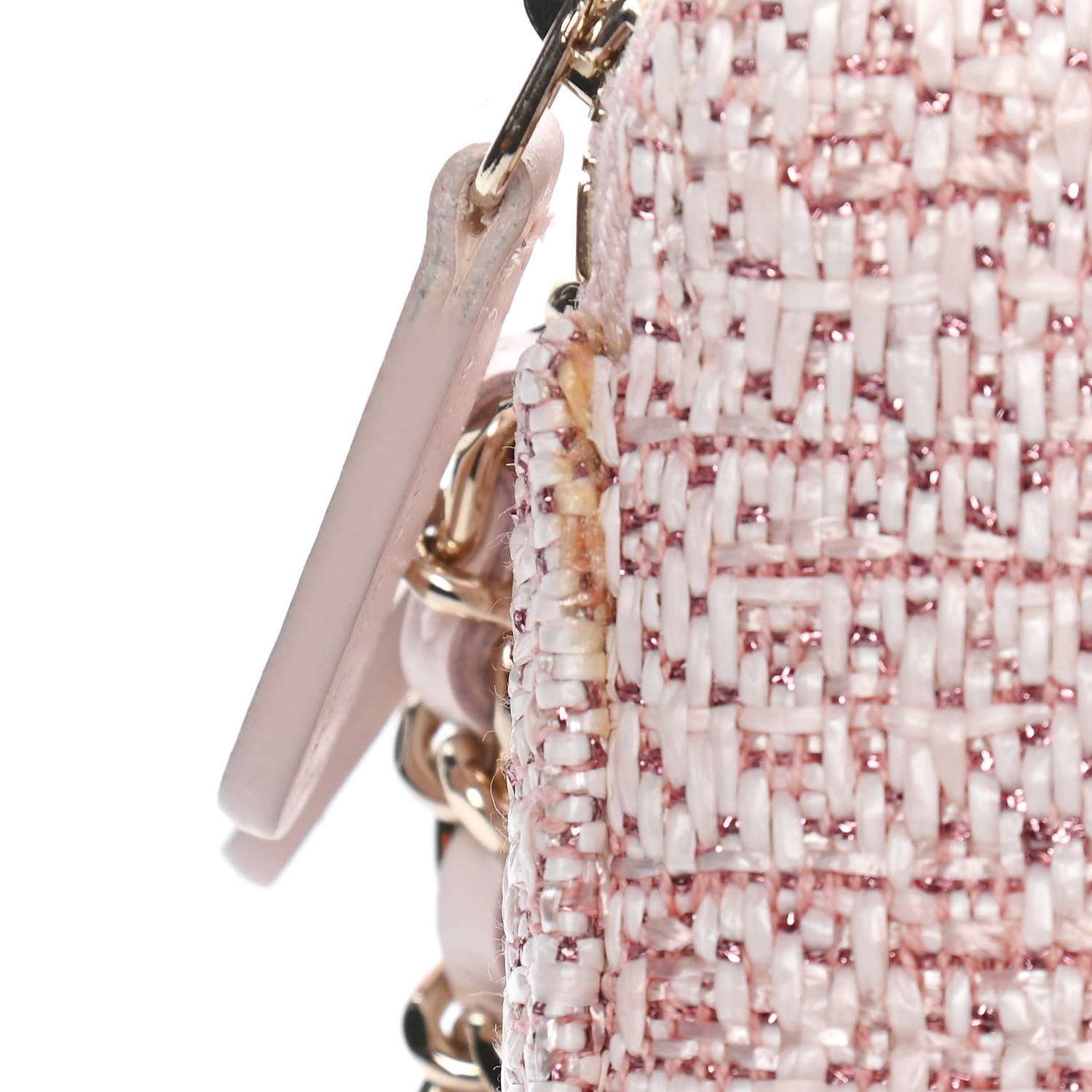 Chanel Canvas Small Deauville Clutch With Chain Pink 11 of 11