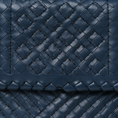Bottega Veneta Nappa Intrecciato Stitched Small Olimpia Shoulder Bag Blue 8 of 10