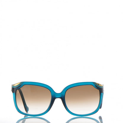 Louis Vuitton Ivy Cat Sunglasses Z0727W Petrole Blue 2 of 8