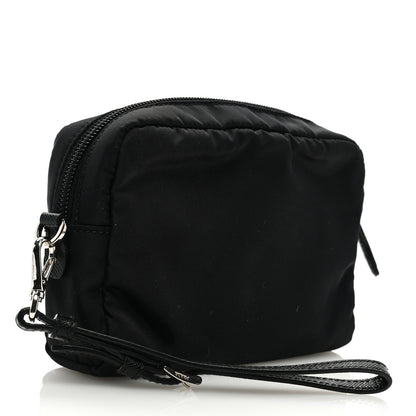 Prada Tessuto Nylon Wristlet Pouch Black 3 of 6