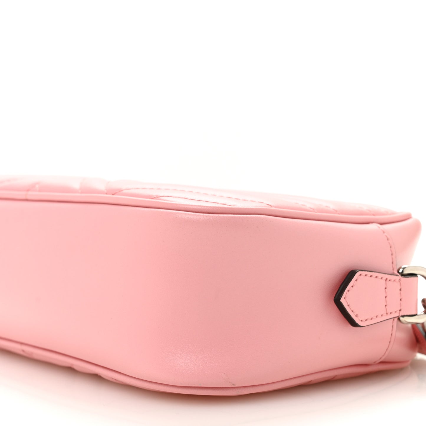 Calfskin Matelasse Small GG Marmont Chain Shoulder Bag Wild Rose