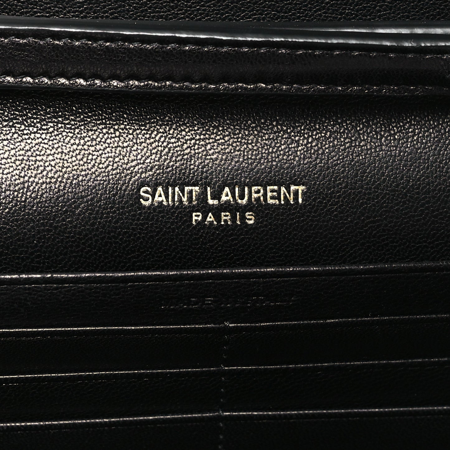 Lambskin Carre Quilted Le Maillon Wallet On Chain Black