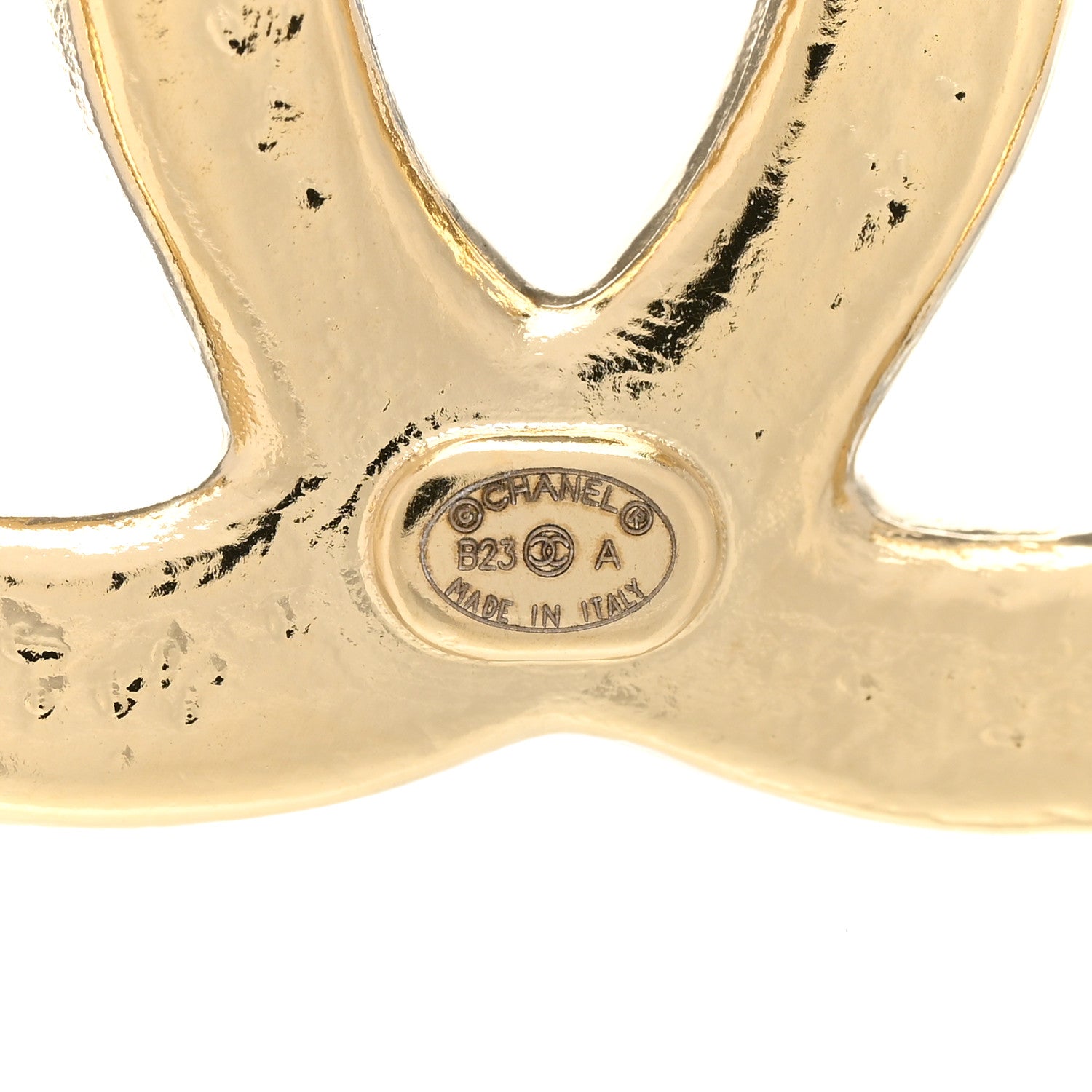Chanel Metal CC Brooch Gold 4 of 5