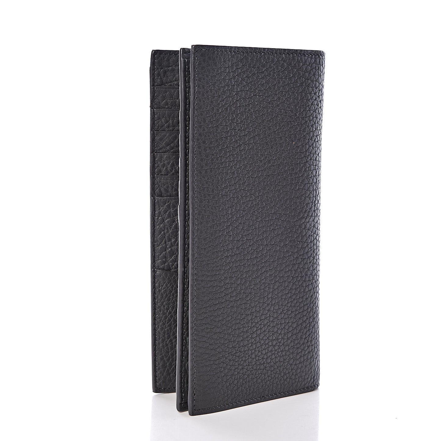 Cuoio Romano Stamp Patch Continental Wallet Asfalto