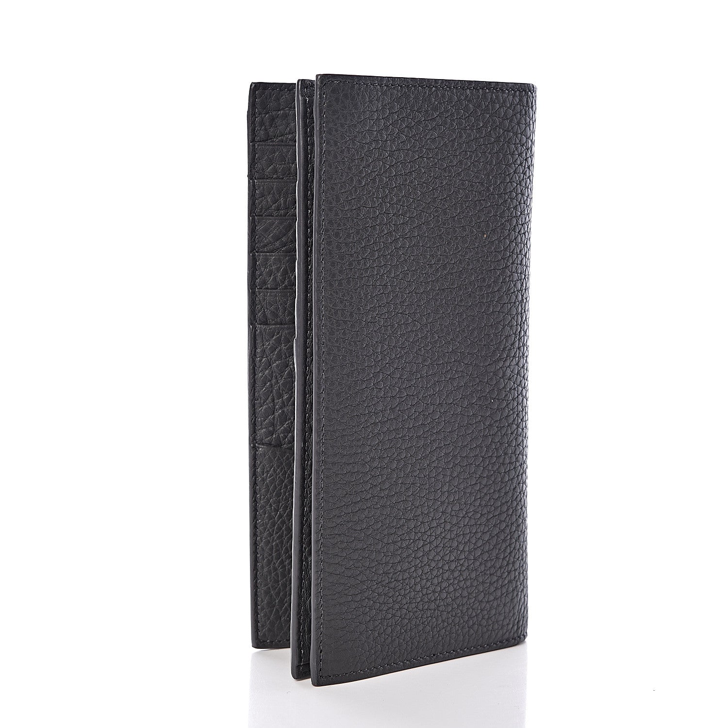 Fendi Cuoio Romano Stamp Patch Continental Wallet Asfalto 3 of 8