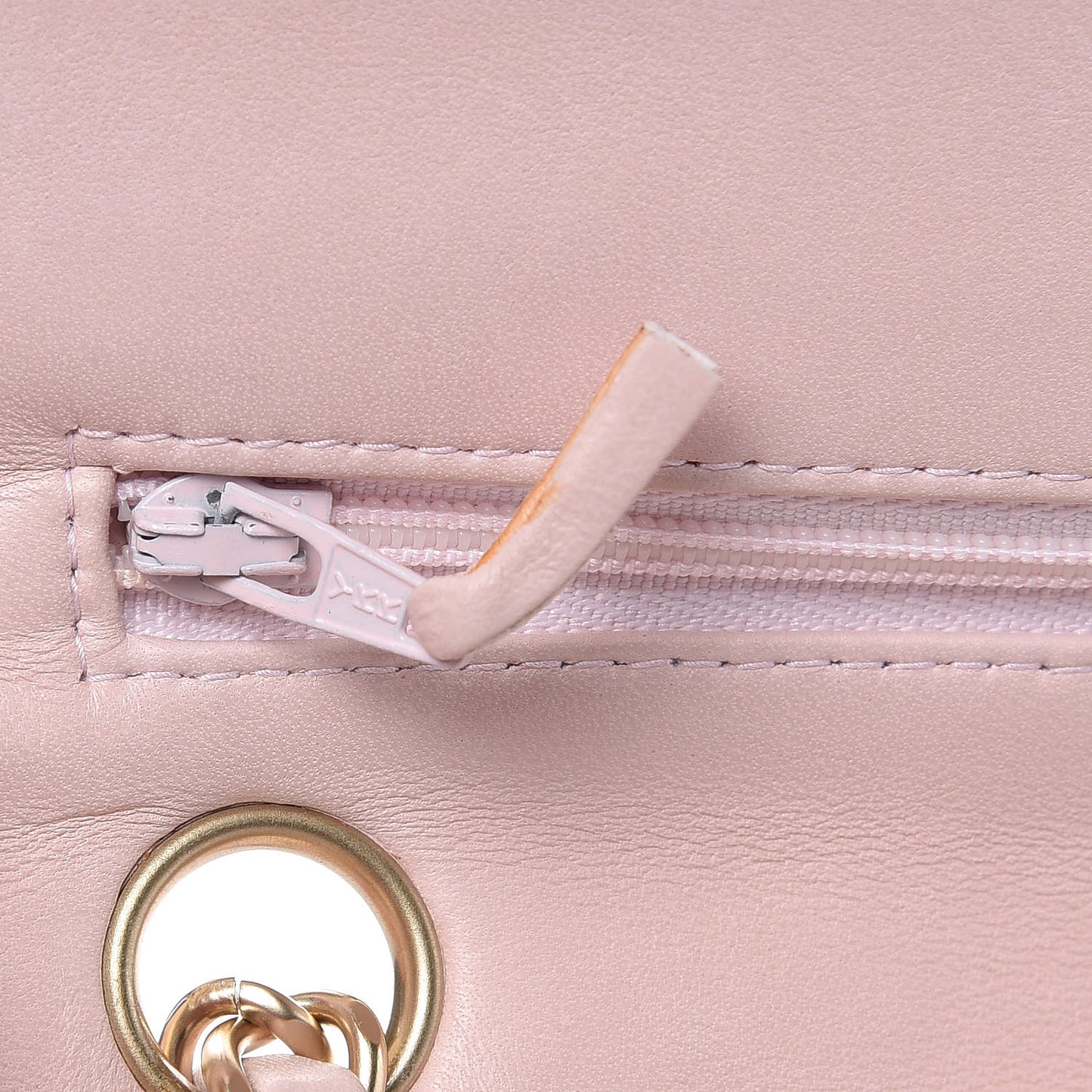 Tweed Medium Double Flap Pink