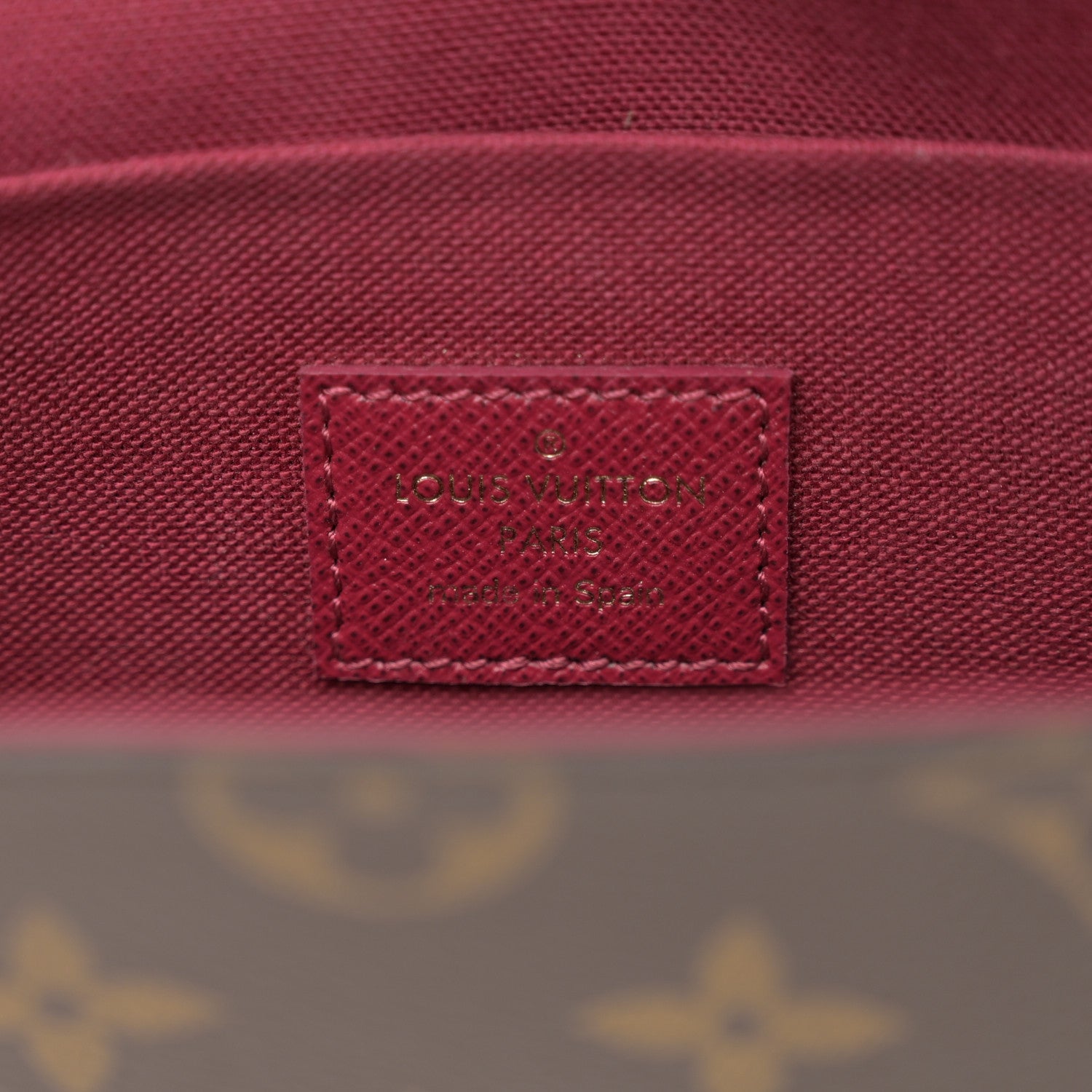 Louis Vuitton Monogram Pochette Felicie Chain Wallet Fuchsia 6 of 12