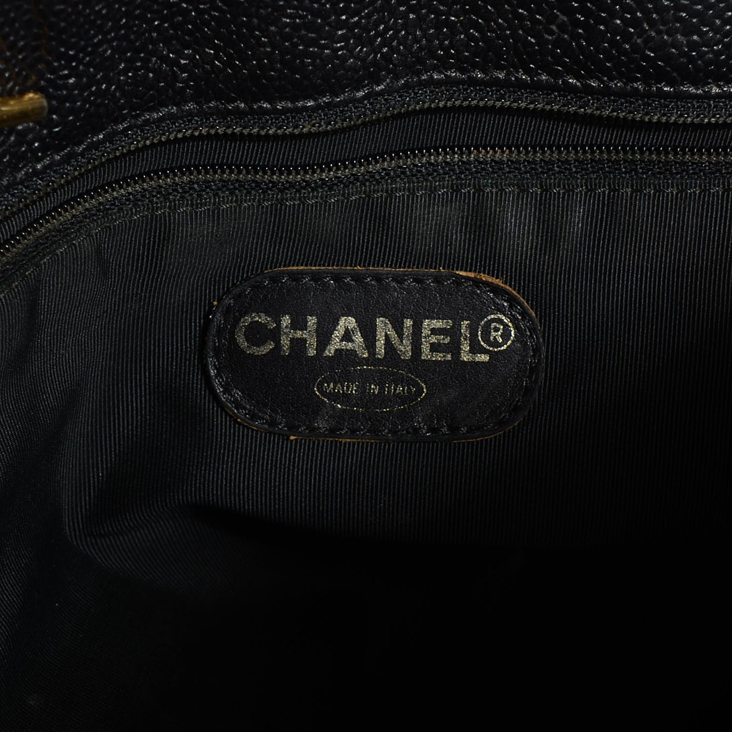 Chanel Caviar Large CC Shoulder Bag Black 6 of 7