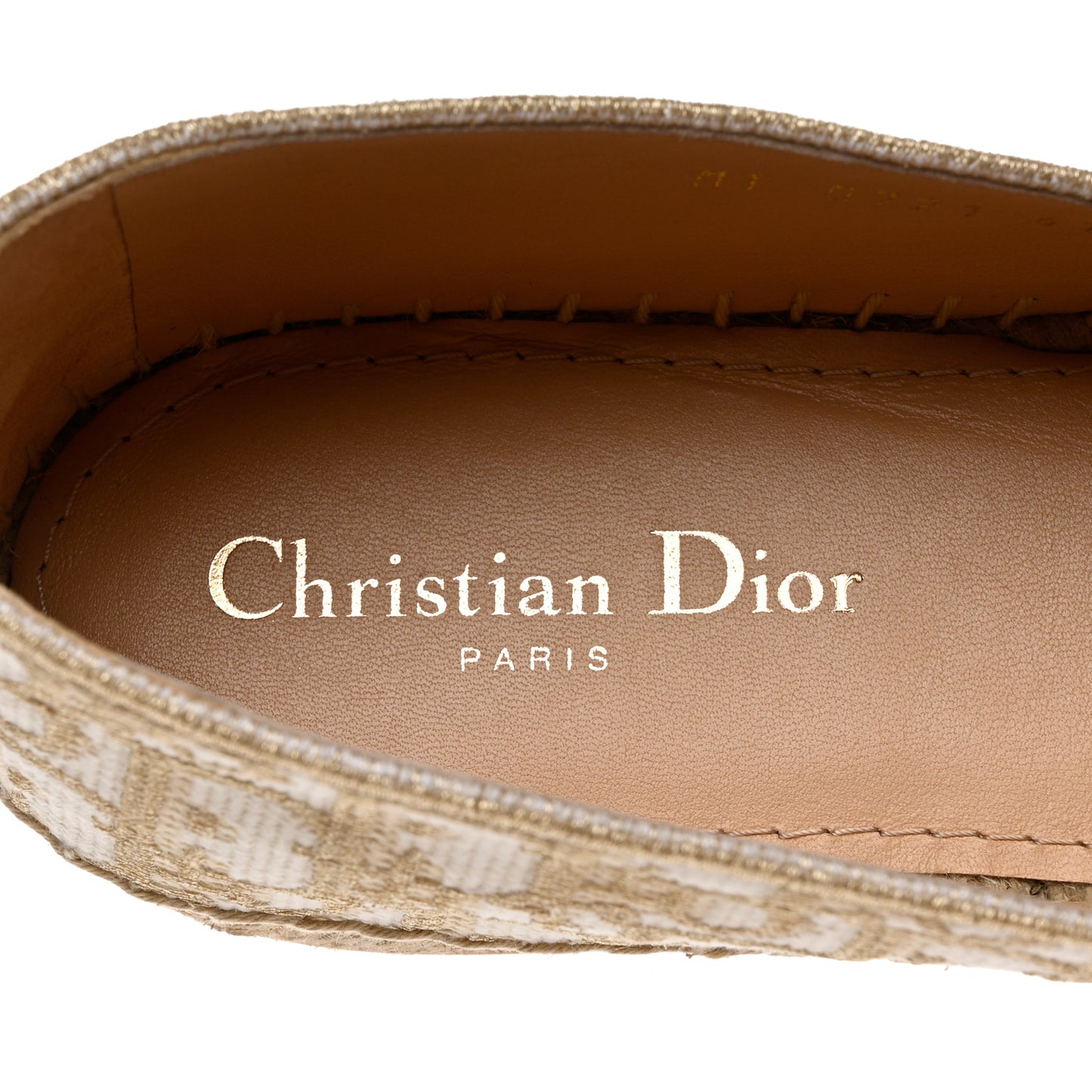 Oblique Embroidered Granville 15mm Espadrilles 41 Cream