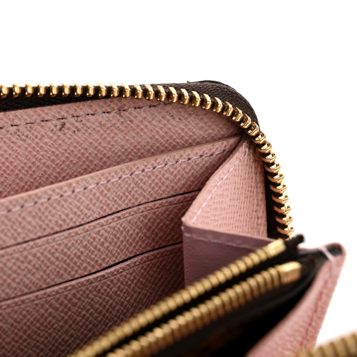 Monogram Clemence Wallet Rose Ballerine