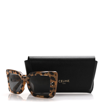 Celine Acetate Square Sunglasses CL40156U Animal Smoke 8 of 8