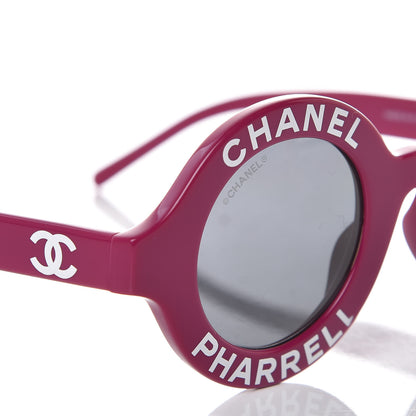 Chanel x Pharrell Williams Round 19mm Sunglasses Violet 7 of 9