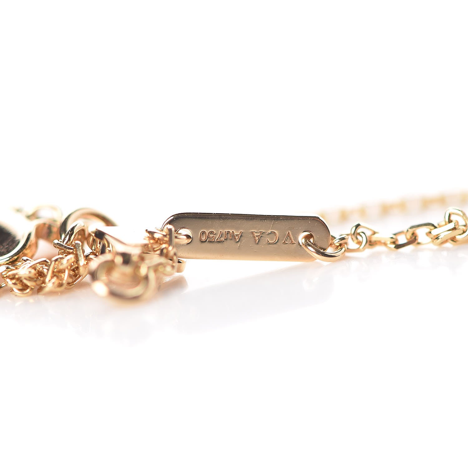 Van Cleef & Arpels 18K Yellow Gold Diamond Mini Frivole Bracelet 5 of 6