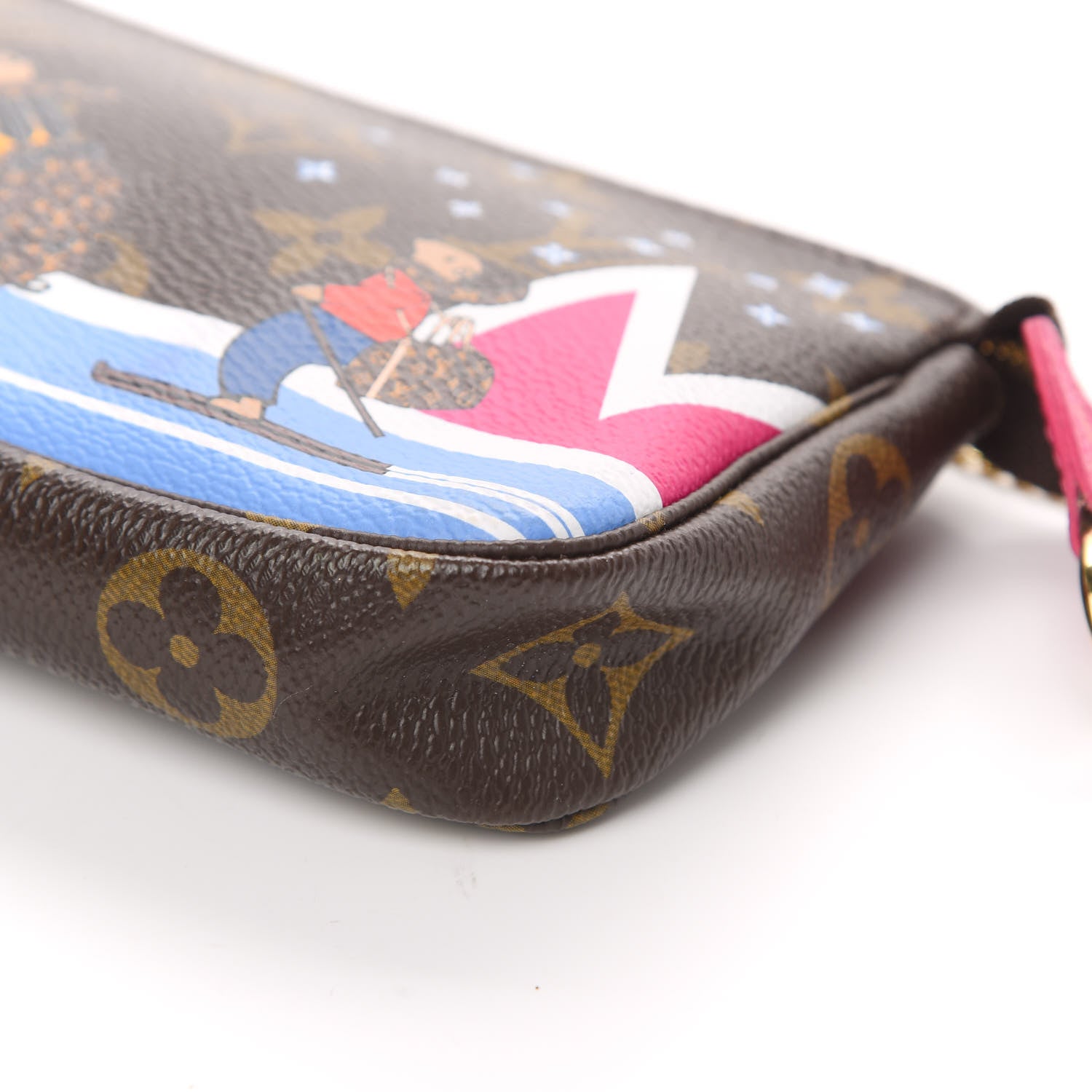 Louis Vuitton Monogram 2018 Christmas Animation Mini Bears Pochette Accessories 10 of 11