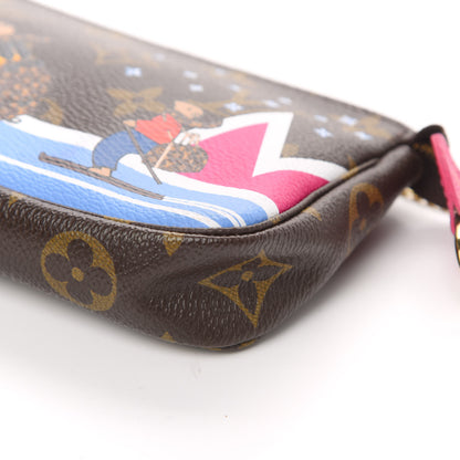 Louis Vuitton Monogram 2018 Christmas Animation Mini Bears Pochette Accessories 10 of 11