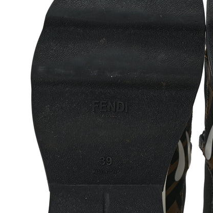 Fendi Technical Mesh Lycra FFreedom Patchwork Sneakers 39 Black Tobacco 6 of 8