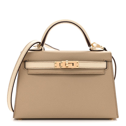 Hermes Epsom Horseshoe Mini Kelly Sellier 20 Trench Craie 1 of 10