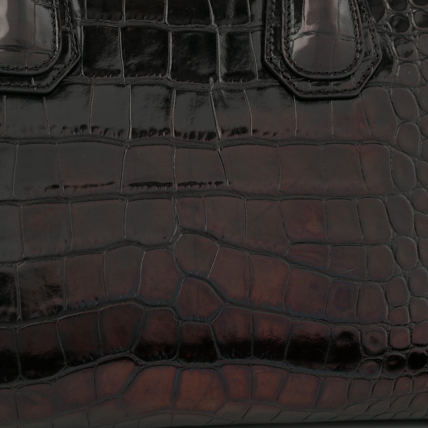 Givenchy Calfskin Crocodile Embossed Small Antigona Black 12 of 14