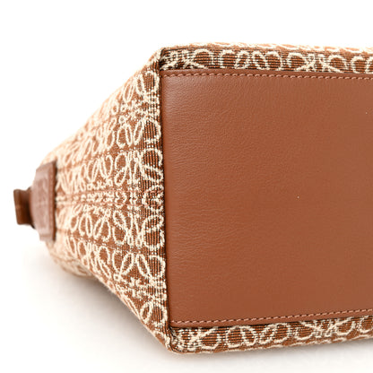 Loewe Jacquard Anagram Calfskin Small Cubi Bag Tan Pecan 8 of 9