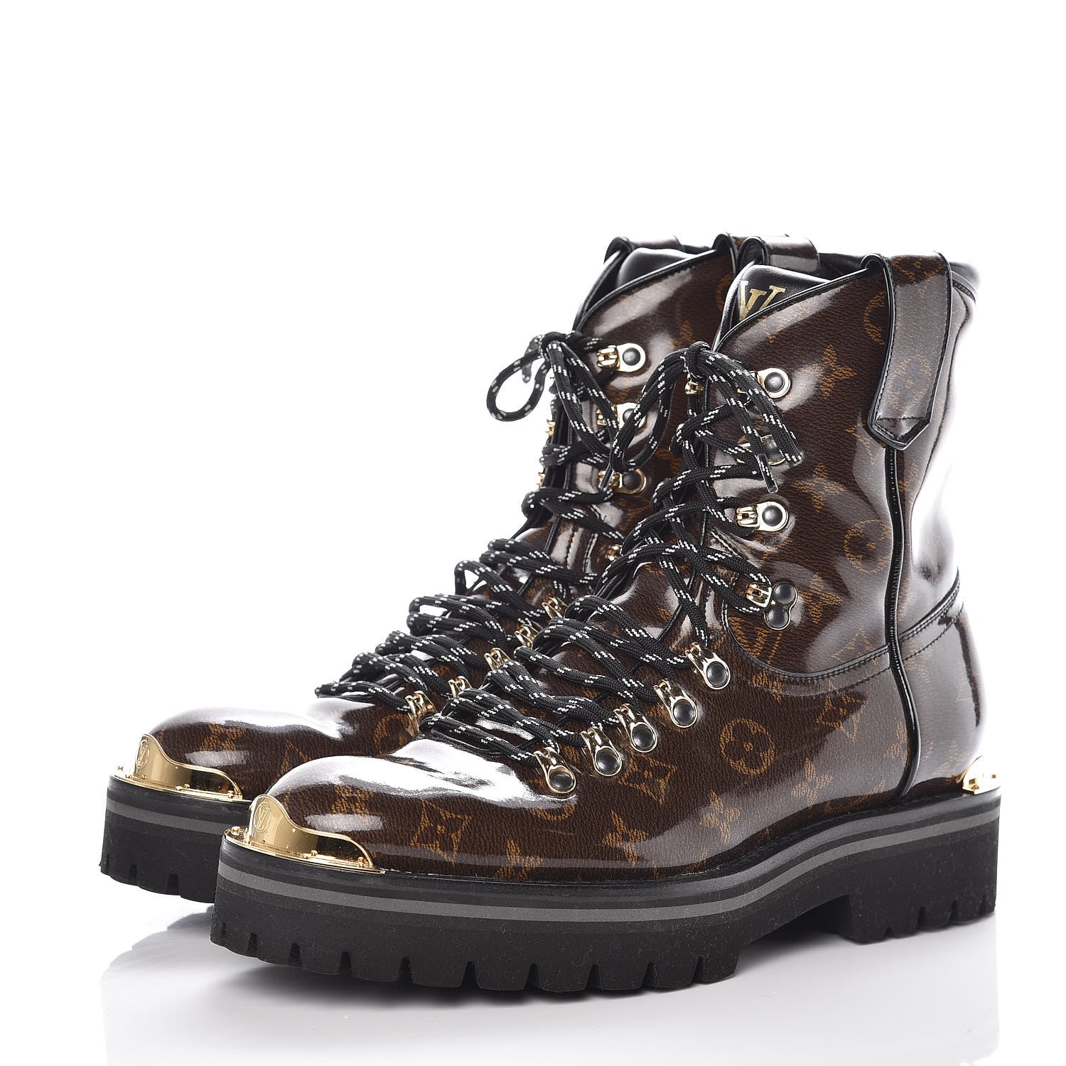 Louis Vuitton Monogram Glaze Mens Outland Ankle Boots 7.5 Ebene 3 of 8