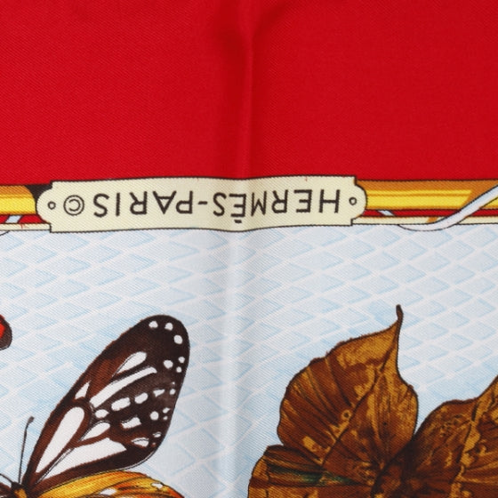 Silk Farandole Scarf 90 Red