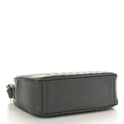 Prada Soft Calfskin Diagramme Crossbody Bag Mercurio 4 of 9
