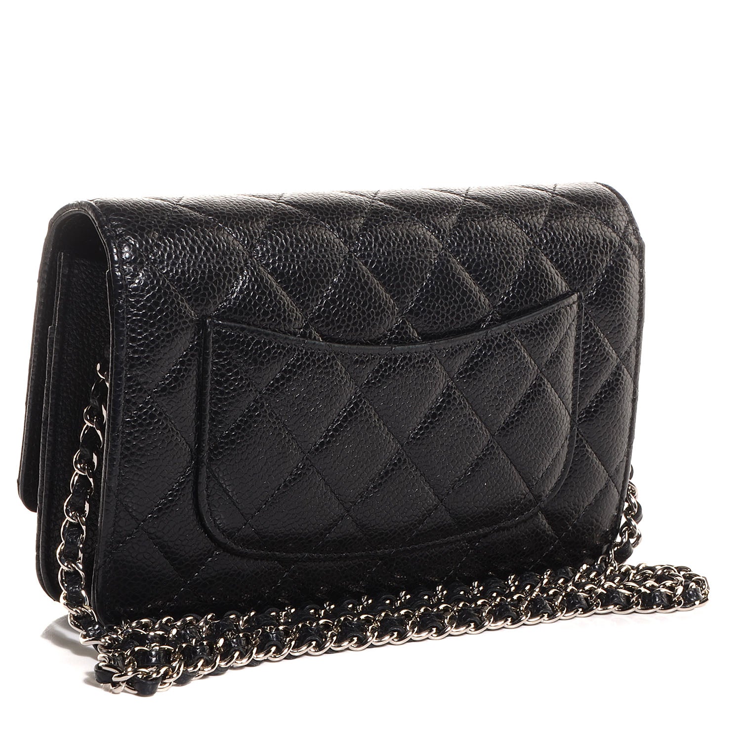 Chanel Caviar Quilted Wallet On Chain WOC Black 3 of 9