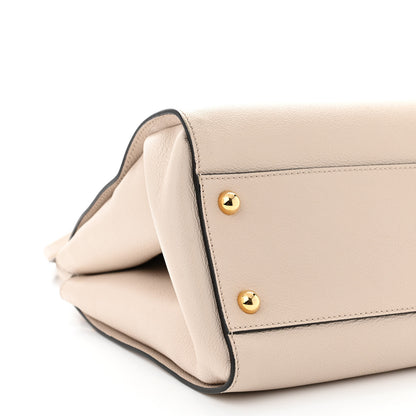 Burberry Soft Grain Calfskin Medium Buckle Tote Limestone 9 of 12