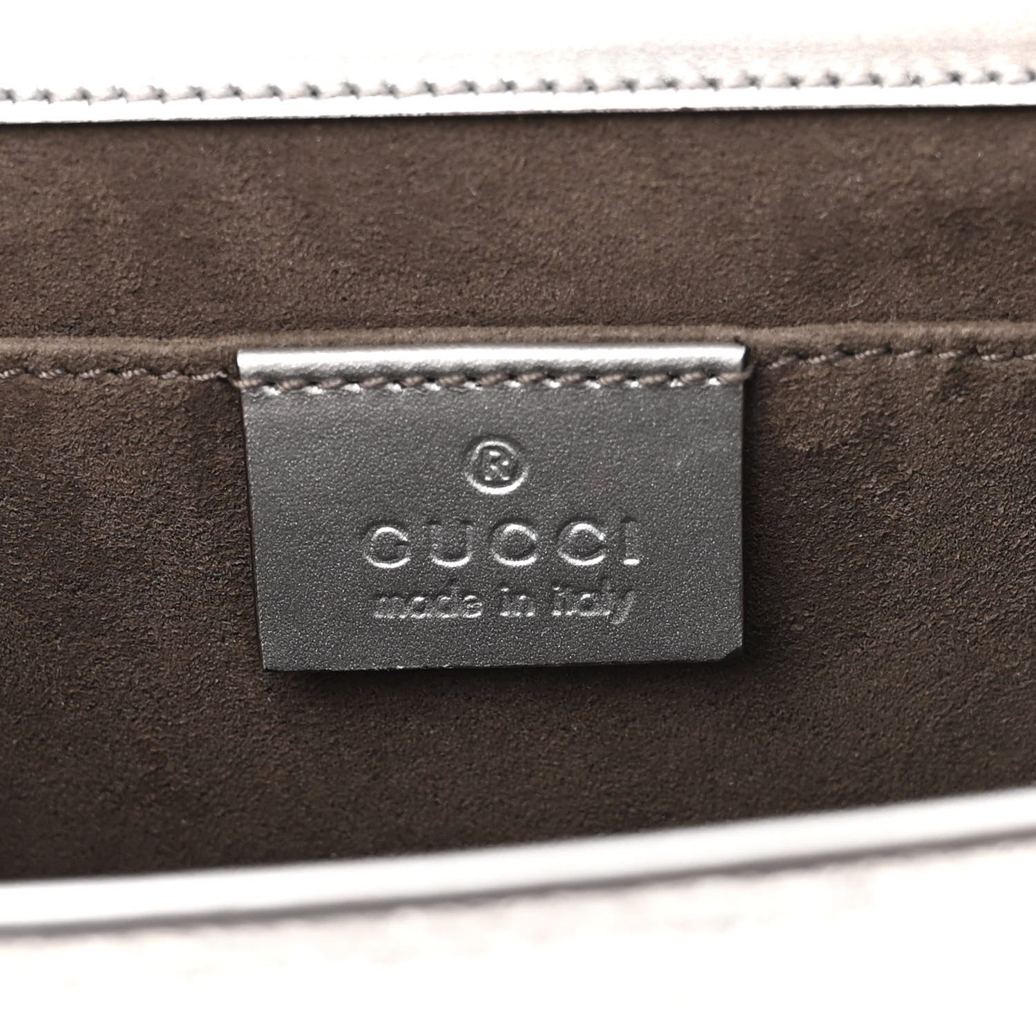 Gucci Galassia Small Padlock Shoulder Bag Argento 6 of 10