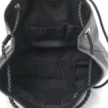 Gucci Calfskin Medium Braided Handle Gifford Tote Black 6 of 14