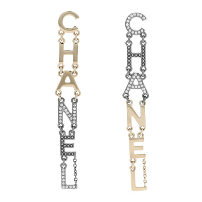 Chanel Crystal Pearl Chanel Bright Young Things Earrings Gold Ruthenium 1 of 4
