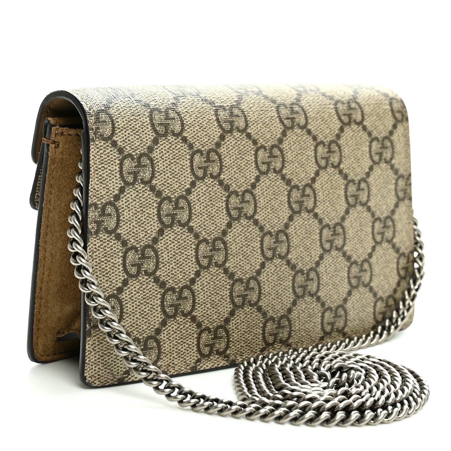 Gucci GG Supreme Monogram Super Mini Dionysus Shoulder Bag Taupe 3 of 10