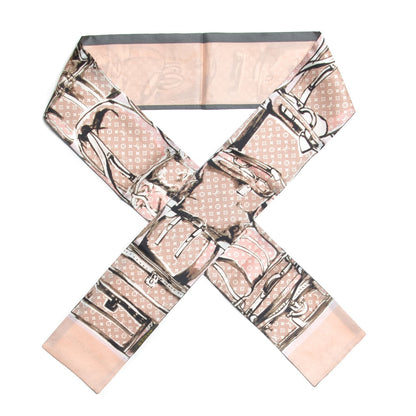 Louis Vuitton Silk Monogram Trunks Bandeau Rose Poudre 1 of 6